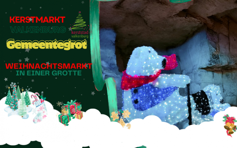 Weihnachtsmarkt in einer Höhle