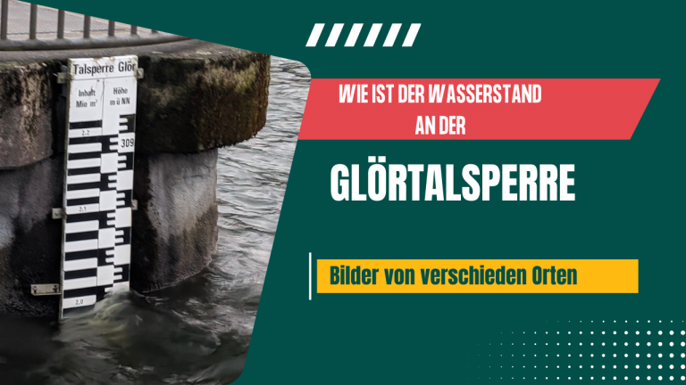 Wasserstand an der Glörtalsperre am 28.12.23