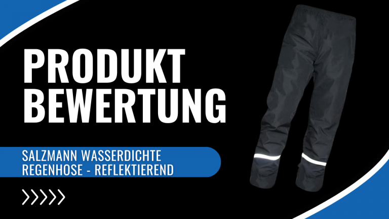 Salzmann 3M wasserdichte Regenhose – Reflektierende, leichte Wanderhose – Hergestellt mit 3M Scotchlite